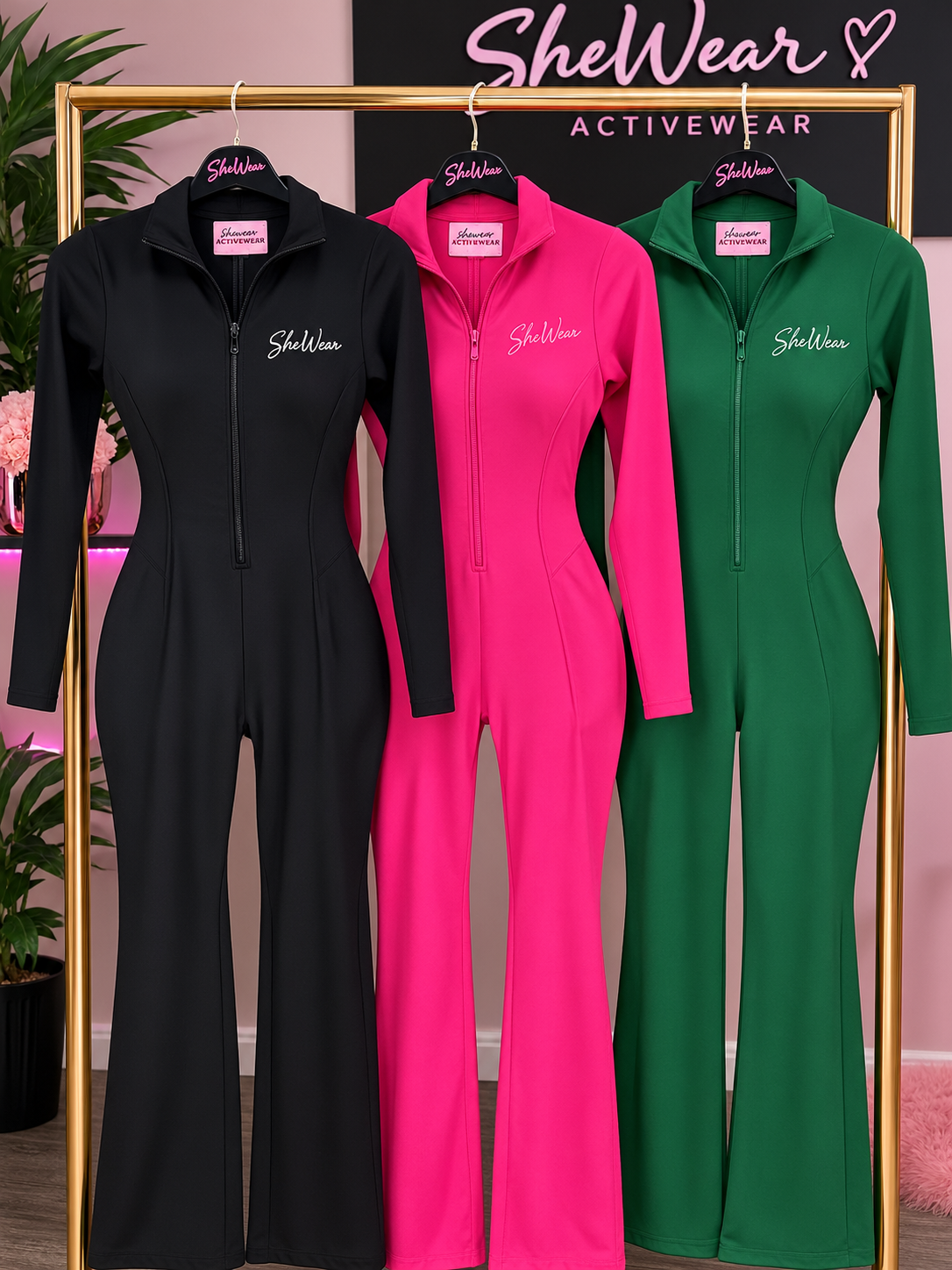 (Flared Bottom) Power Jumpsuit