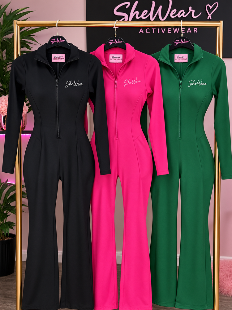 (Flared Bottom) Power Jumpsuit